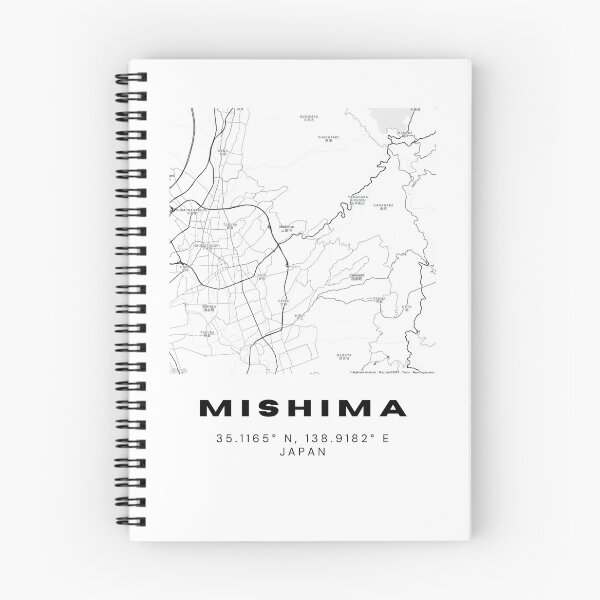 Item preview, Mapa minimalista de Mishima: diseño de coordenadas de ciudades de Japón designed and sold by RM-Journey.