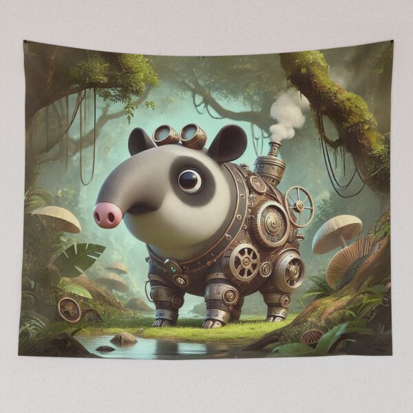 Artikelvorschau, Steampunk-Tapir entworfen und verkauft von Sillytoe.