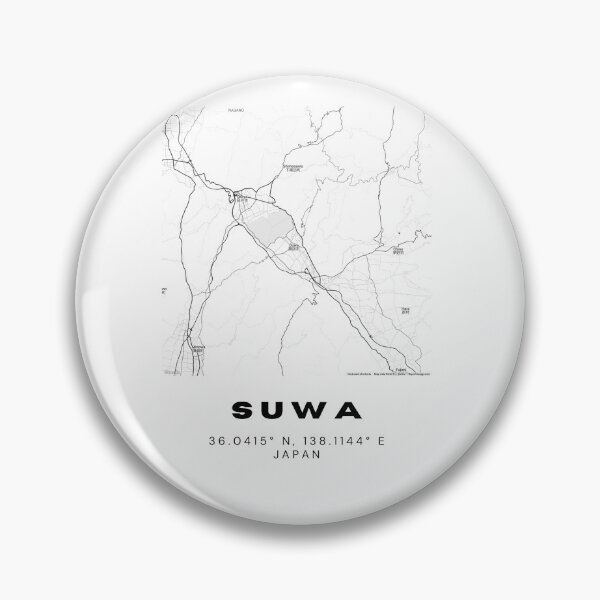 Item preview, Minimalist Suwa Map Art - Japan City Coordinates Design designed and sold by RM-Journey.
