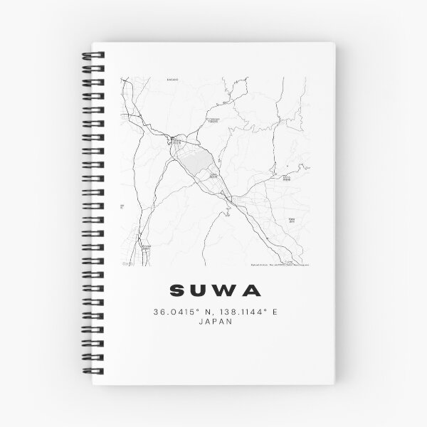 Item preview, Minimalist Suwa Map Art - Japan City Coordinates Design designed and sold by RM-Journey.