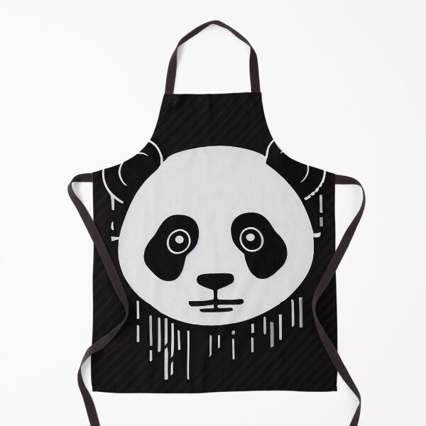 Item preview, Black and white panda bear with rain drops designed and sold by anytka.