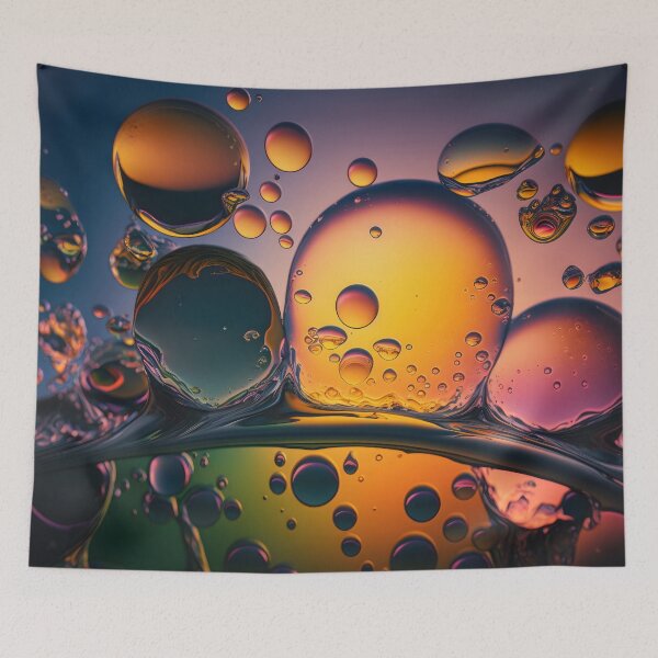 Item preview, Wallpaper background with circles in the rainbow-colored background designed and sold by anytka.