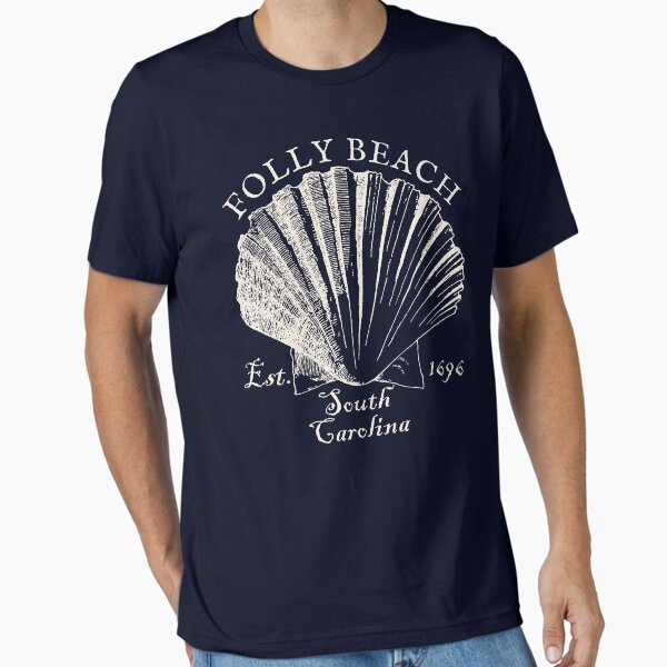 Item preview, Vintage-Style Folly Beach Island South Carolina Shell - Sand designed and sold by SurfingLocales.