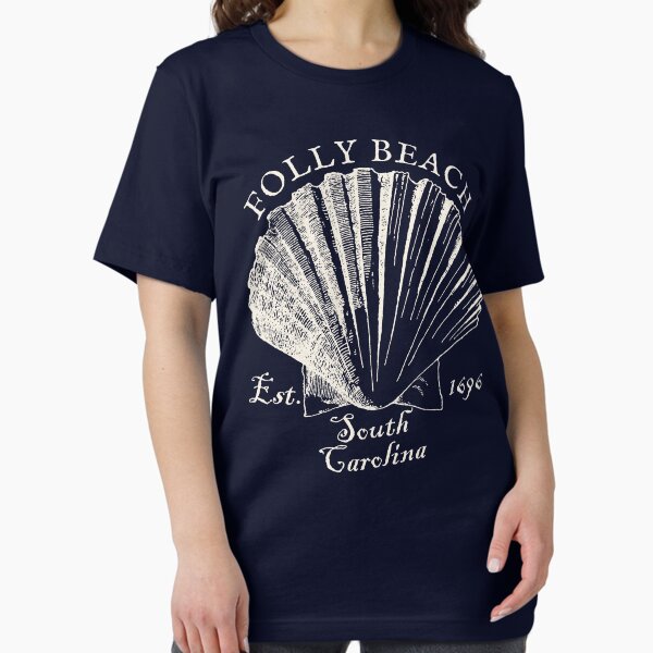 Item preview, Vintage-Style Folly Beach Island South Carolina Shell - Sand designed and sold by SurfingLocales.