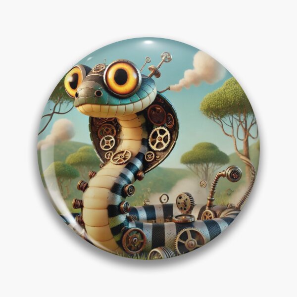 Item preview, Steampunk Tasmanian Tiger Snake designed and sold by Sillytoe.