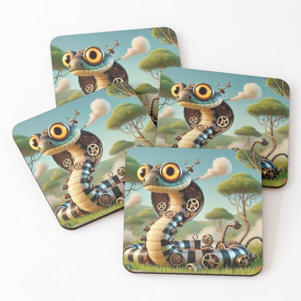Item preview, Steampunk Tasmanian Tiger Snake designed and sold by Sillytoe.