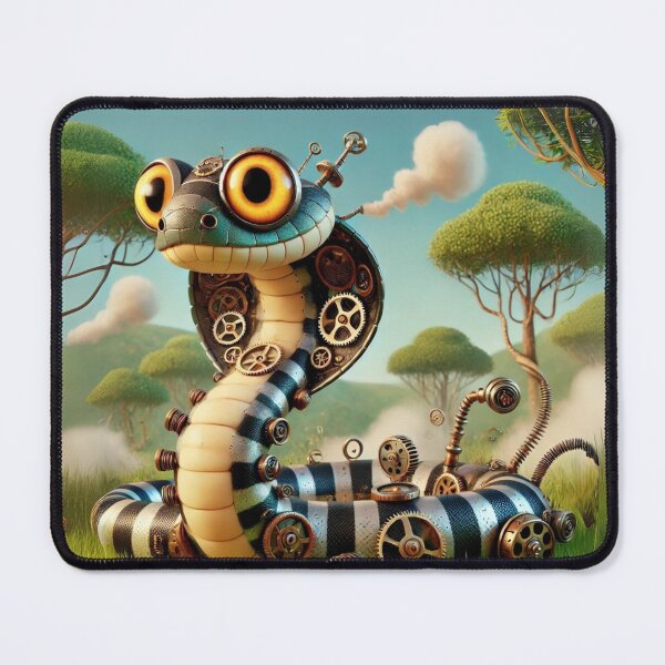Item preview, Steampunk Tasmanian Tiger Snake designed and sold by Sillytoe.