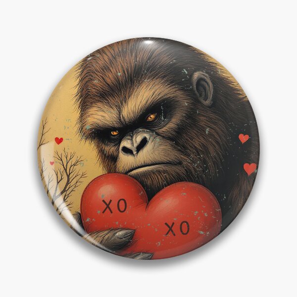 Item preview, Bigfoot Valentines Day Sasquatch XOXO designed and sold by SStarDesigns.