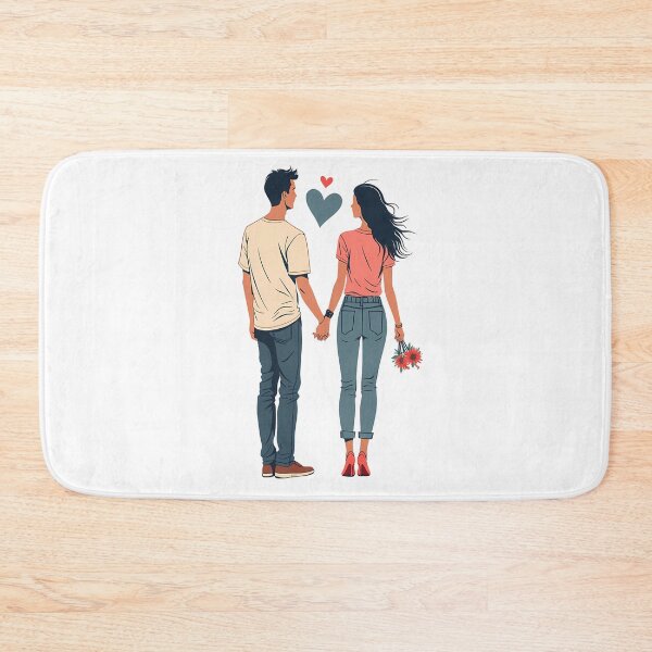 Item preview, Watercolor Couple Holding Hands for Valentine’s Day  designed and sold by VibeTCreations.