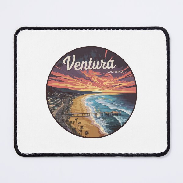 Item preview, Ventura, California - Vintage Aerial View designed and sold by CircinusStore.