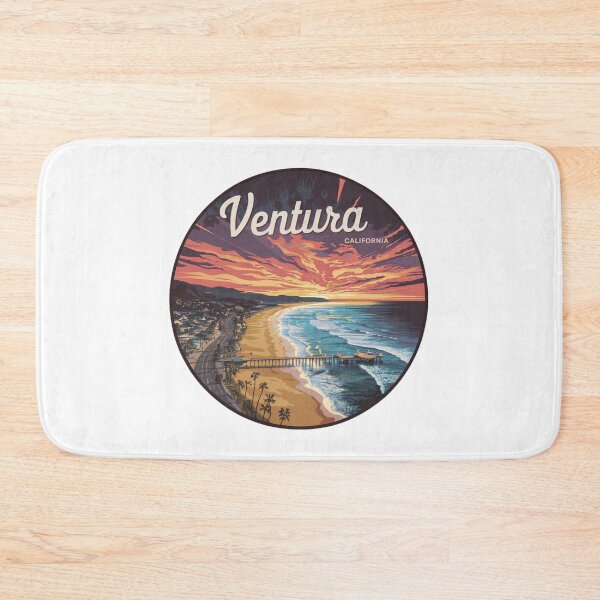 Item preview, Ventura, California - Vintage Aerial View designed and sold by CircinusStore.