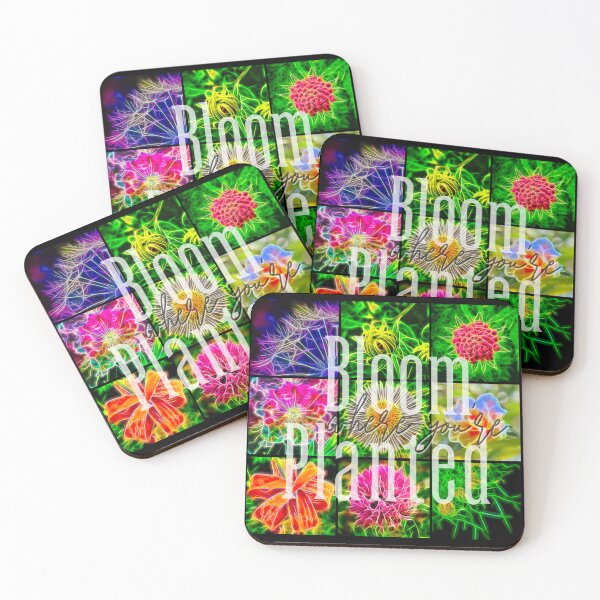 Item preview, 3x3 Grid Design - Bloom where you're Planted designed and sold by nature. electrified..