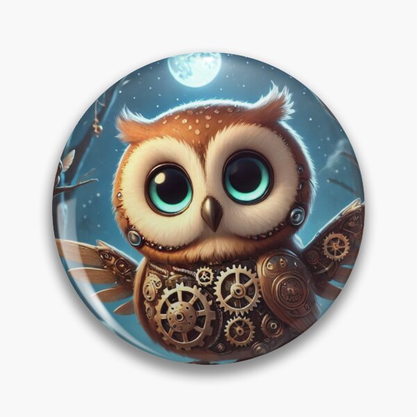 Item preview, Steampunk Tawny Owl designed and sold by Sillytoe.