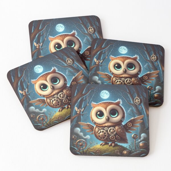 Item preview, Steampunk Tawny Owl designed and sold by Sillytoe.