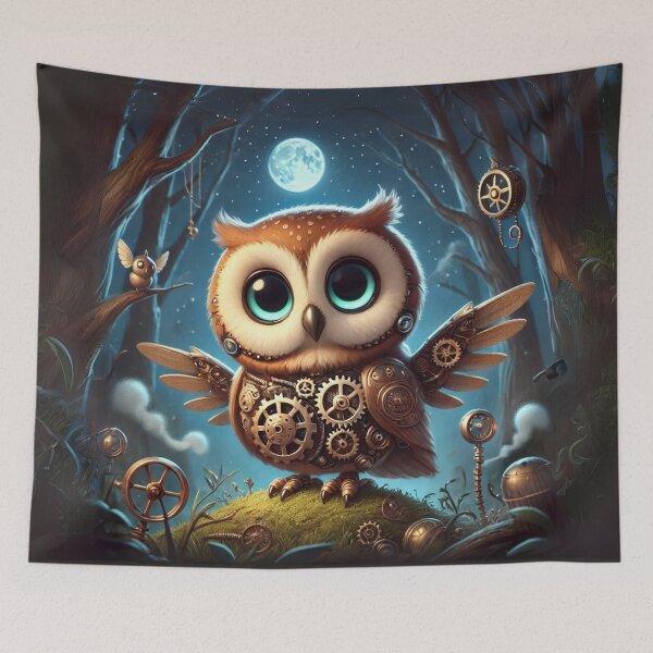 Item preview, Steampunk Tawny Owl designed and sold by Sillytoe.