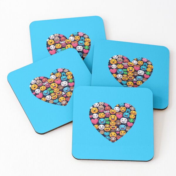 Item preview, Heart Meme Smile Emojis Icons Funny Humor designed and sold by Kia Blaze.