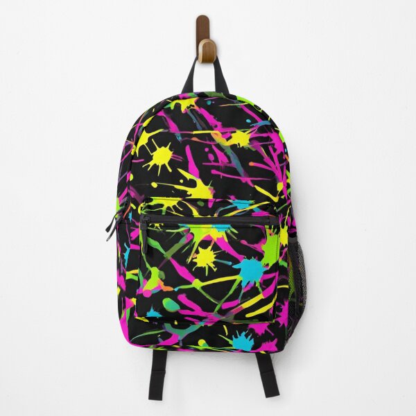 Item preview, Neon paint splatter print designed and sold by NicMacTees.