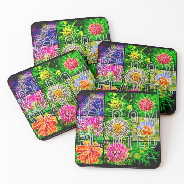 Item preview, 3x3 Grid Design - Bloom where you're Planted designed and sold by nature. electrified..