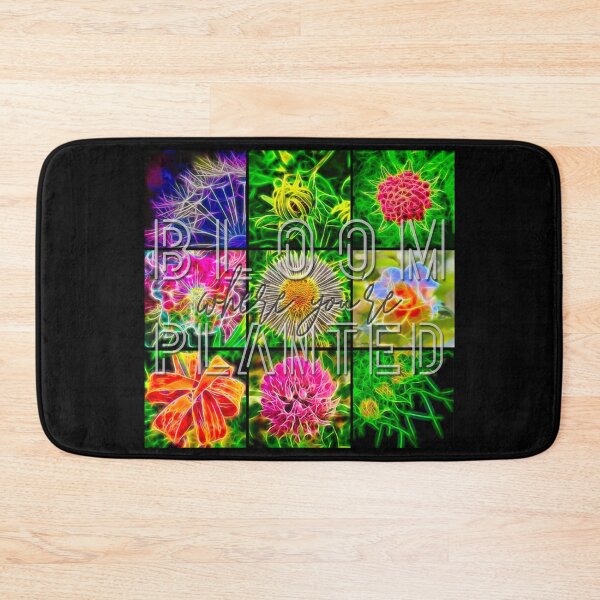Item preview, 3x3 Grid Design - Bloom where you're Planted designed and sold by nature. electrified..
