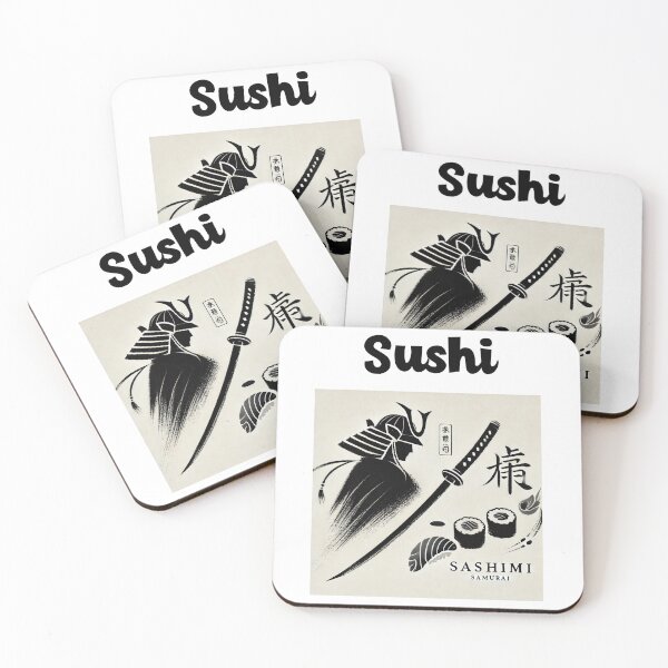 Item preview, Sushi Sashimi Samurai Japanese Food designed and sold by WearitToday.