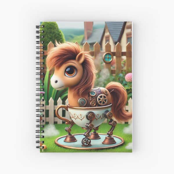 Aperçu de l'œuvre Tasse à thé Steampunk Cheval miniature créée et vendue par Sillytoe.
