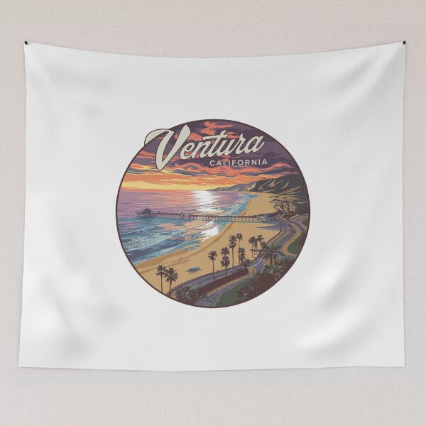 Item preview, Ventura, California - Sunset Pier Vibes designed and sold by CircinusStore.