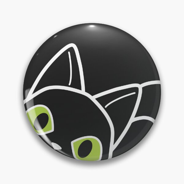 Item preview, Simple Peeking Black Coeurl Kitten designed and sold by Gremlin Mode.