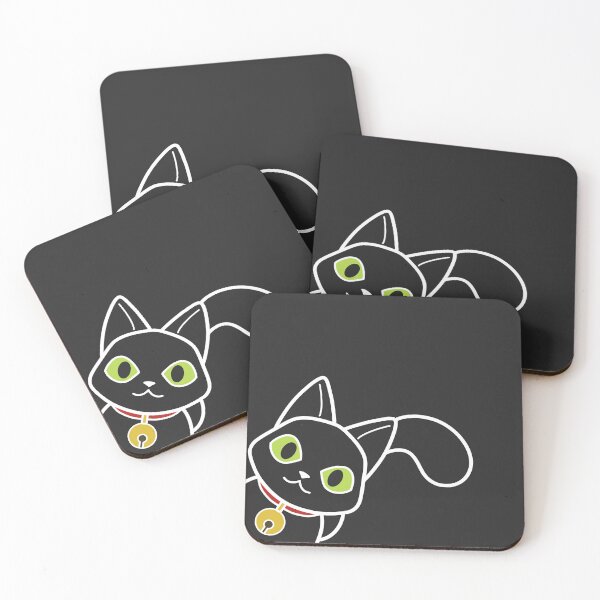 Item preview, Simple Peeking Black Coeurl Kitten designed and sold by Gremlin Mode.