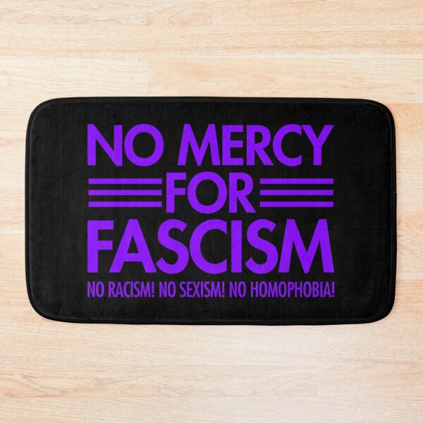 Item preview, NO MERCY FOR FASCISM - No Racism - No Sexism - No homophobia - purple designed and sold by Thelittlelord.