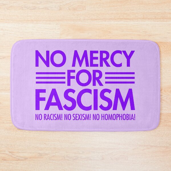 Item preview, NO MERCY FOR FASCISM - No Racism - No Sexism - No homophobia - purple 2 designed and sold by Thelittlelord.