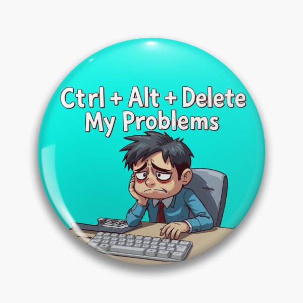 Item preview, Ctrl Alt Delete My Problems Funny Meme IT Humor designed and sold by Kia Blaze.
