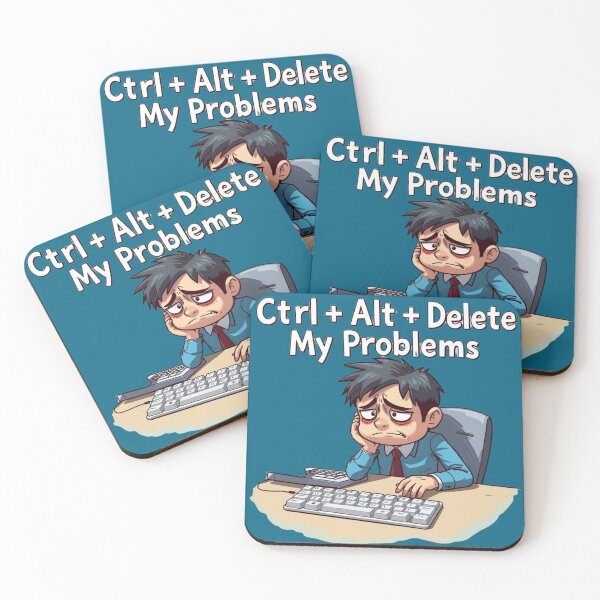 Item preview, Ctrl Alt Delete My Problems Funny Meme IT Humor designed and sold by Kia Blaze.