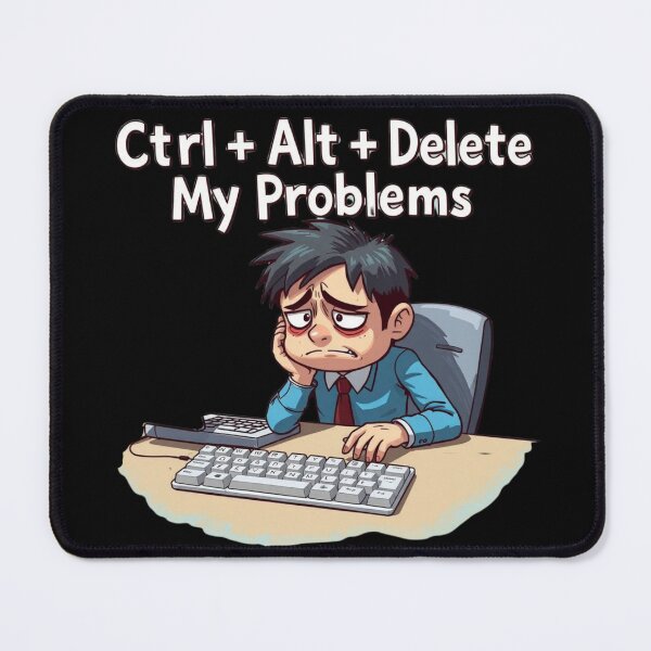 Item preview, Ctrl Alt Delete My Problems Funny Meme IT Humor designed and sold by Kia Blaze.