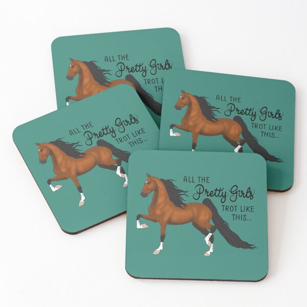 Item preview, Pretty Girls Trot Like This...Bay Saddlebred designed and sold by DappledMoon.