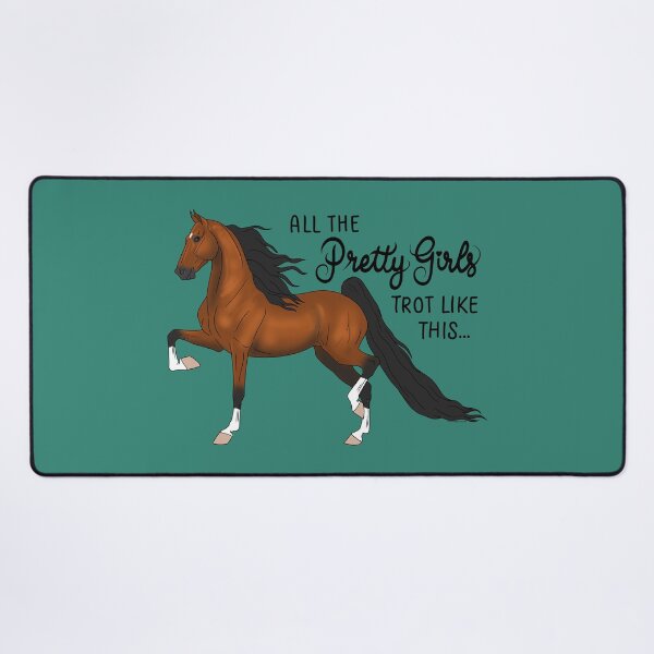 Item preview, Pretty Girls Trot Like This...Bay Saddlebred designed and sold by DappledMoon.