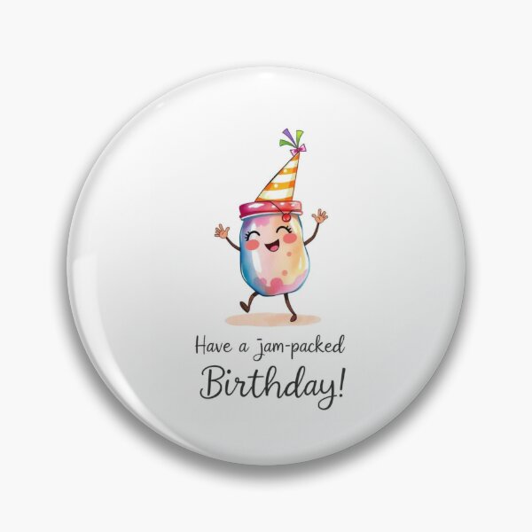 Item preview, Have a Jam-packed birthday cute kawaii meme jam designed and sold by CheeseBlueprint.