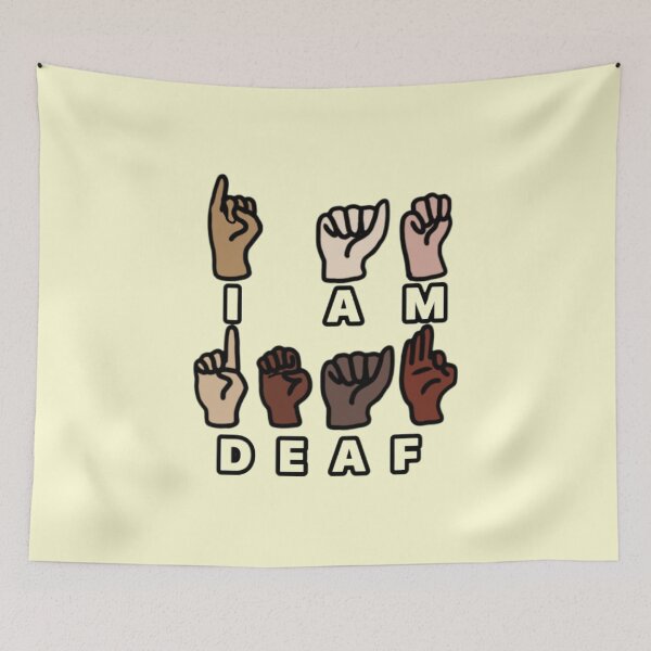 Item preview, I am deaf designed and sold by Artistkhg.