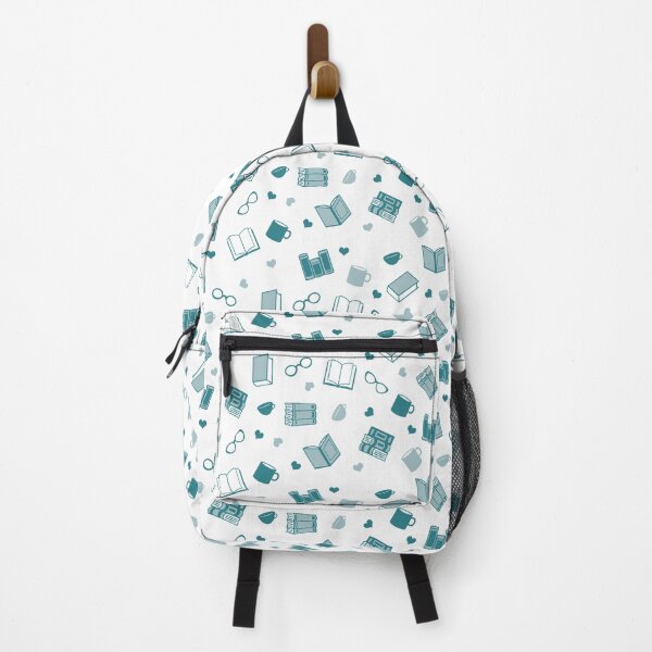 Item preview, Cute Teal Book and Reading Pattern designed and sold by amgraphics.