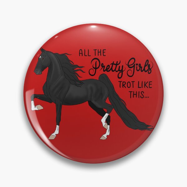 Item preview, Pretty Girls Trot Like This...Black Saddlebred designed and sold by DappledMoon.