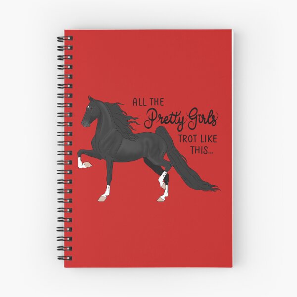 Item preview, Pretty Girls Trot Like This...Black Saddlebred designed and sold by DappledMoon.
