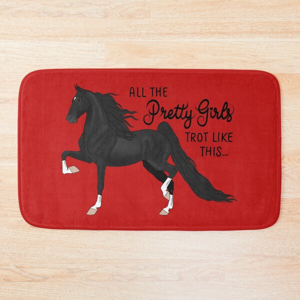 Item preview, Pretty Girls Trot Like This...Black Saddlebred designed and sold by DappledMoon.