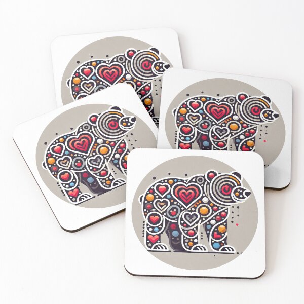 Item preview, Modern Heart Bear designed and sold by Mechanical-Artt.