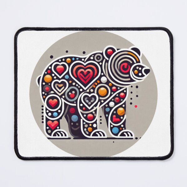 Item preview, Modern Heart Bear designed and sold by Mechanical-Artt.