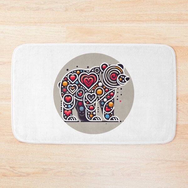 Item preview, Modern Heart Bear designed and sold by Mechanical-Artt.