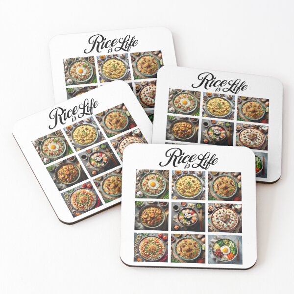 Item preview, 3x3 Grid Design - Rice is Life designed and sold by nature. electrified..
