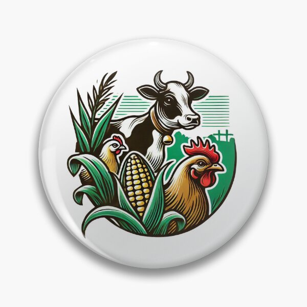 Item preview, Cow, Chickens, and a Corn Plant designed and sold by Gentle40Winks.