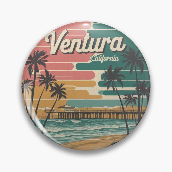 Item preview, Ventura, California - Retro Coastal Paradise designed and sold by CircinusStore.