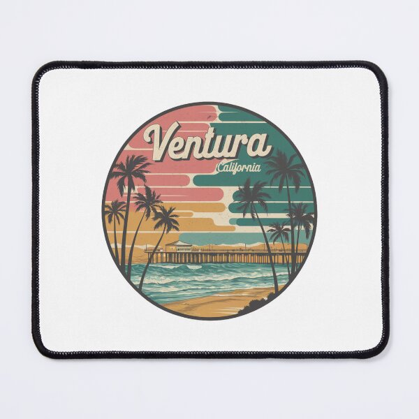 Item preview, Ventura, California - Retro Coastal Paradise designed and sold by CircinusStore.