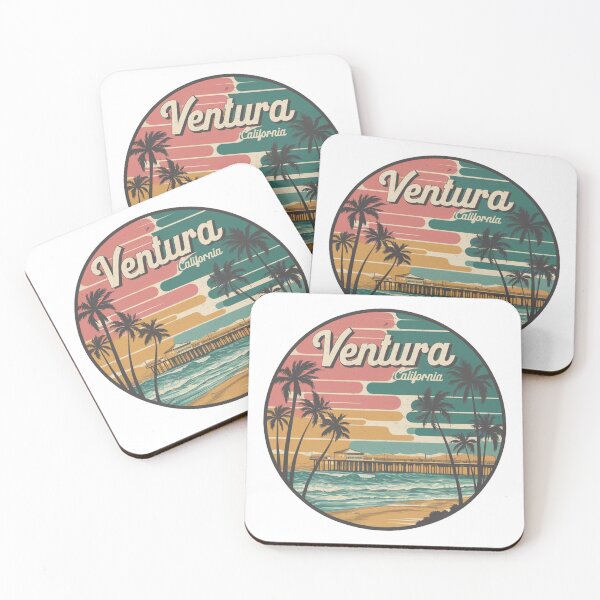 Item preview, Ventura, California - Retro Coastal Paradise designed and sold by CircinusStore.