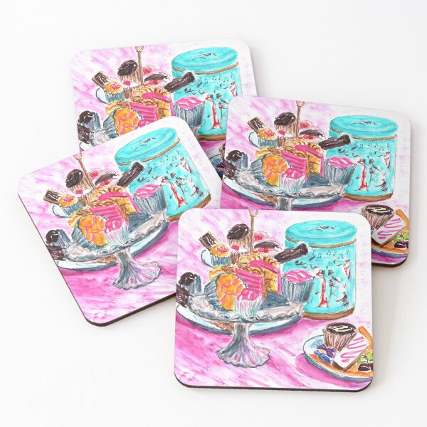 Item preview, Pretty in Pink Cakes Still Life designed and sold by LymphomaLass.